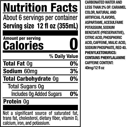 Dr Pepper Zero Sugar Cherry Cola Soda Pop  2 L  Bottle thumbnail