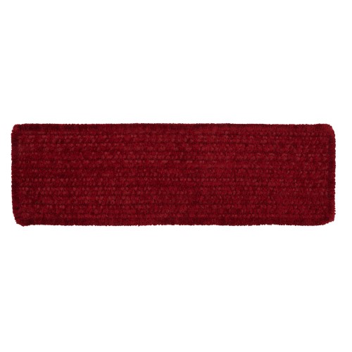 Colonial Mills Simple Chenille Braided Indoor Stair Tread Sangria