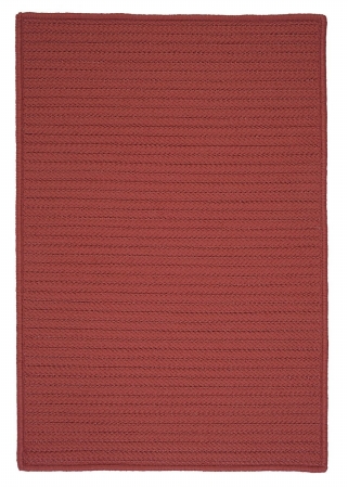 Simple Home Solid Rug by Colonial Mills in Terracotta (Size 4'W X 4'L)