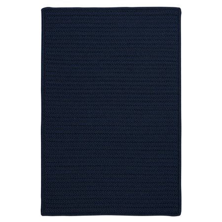 Simple Home Solid Rug by Colonial Mills in Navy (Size 2'W X 8'L)