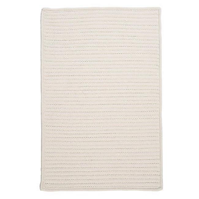 Simple Home Solid Rug by Colonial Mills in White (Size 2'W X 10'L)
