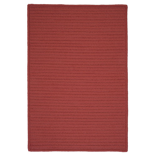 Simple Home Solid Rug by Colonial Mills in Terracotta (Size 8'W X 8'L)