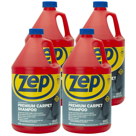 Zep Premium Carpet Shampoo – 128 Oz (Case of 4) – Concentrated Formula for Professional Results