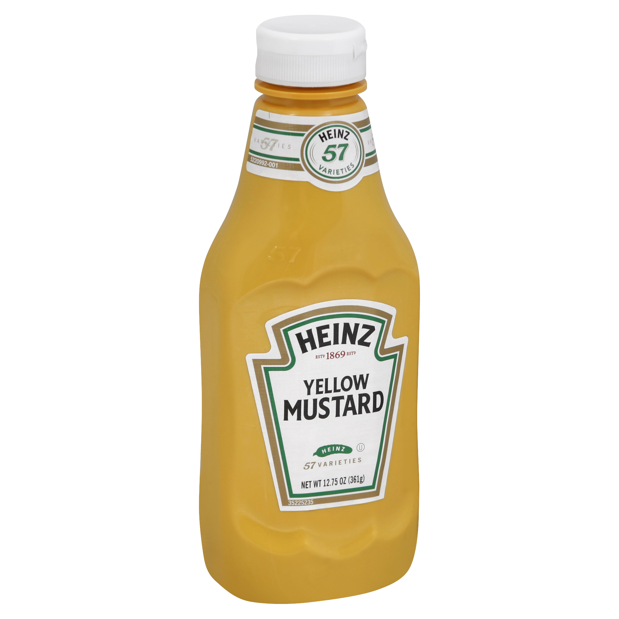 Heinz Classic Yellow Squeeze Mustard 12.75 Oz. Bottle, PK16