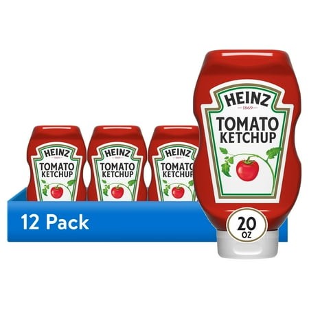 Heinz Easy Squeeze Clear Upside Down Ketchup 20 Oz., PK12
