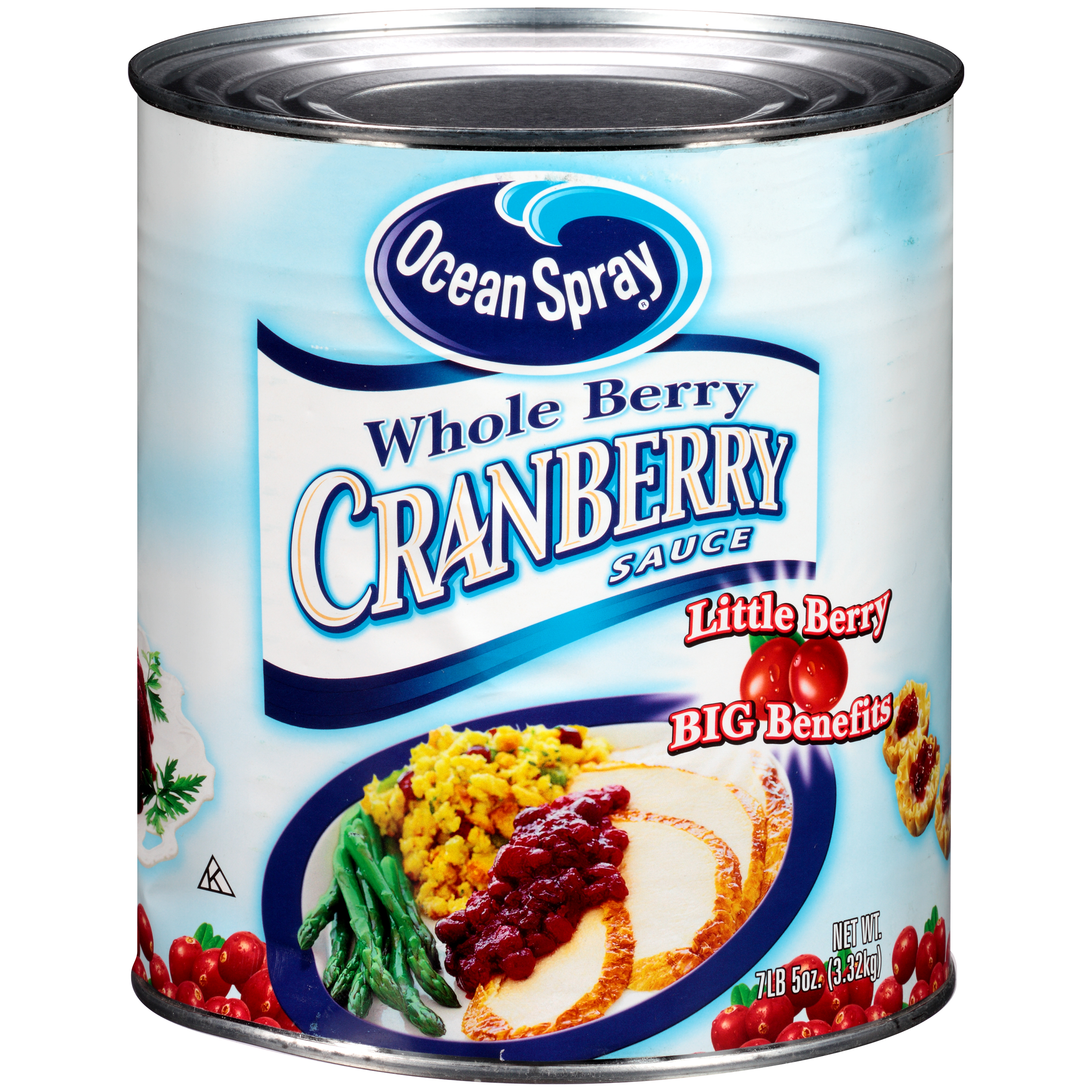 Ocean Spray Whole Cranberry Sauce 10lbs Can, PK6