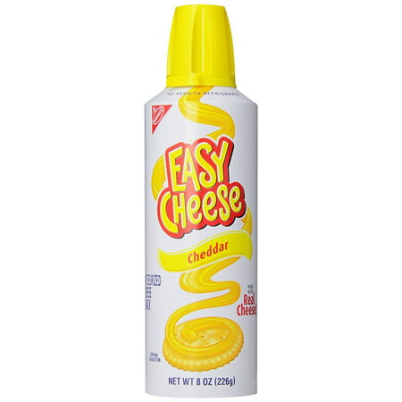 Nabisco Easy Cheese Pasteurized Cheddar Cheese Snack 8 Oz., PK12
