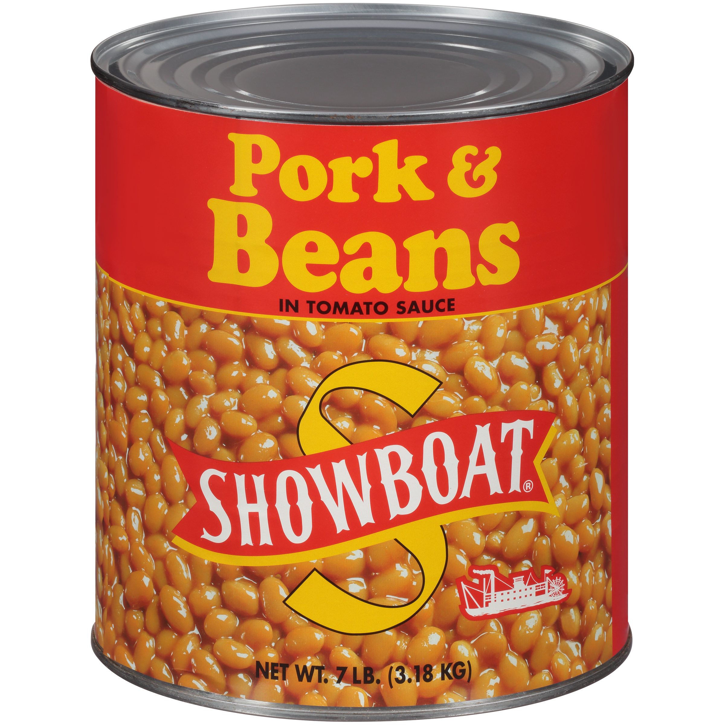 Showboat Pork & Beans Can 112 Oz., PK6