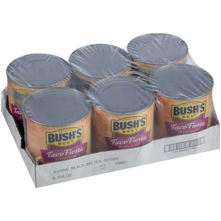 Bush's Best Taco Fiesta Black Bean #10 Can, PK6