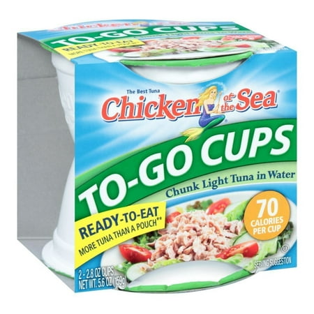 Chicken of the Sea Chunk Light Tuna in Water Bowl 2.8 Oz. 2 Count, PK8