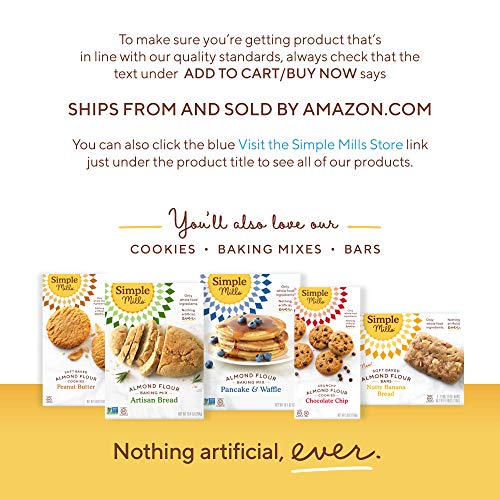 Simple Mills Almond Flour Crackers  Sea Salt Snack Packs  Gluten Free  Flax Seed  Sunflower Seeds  Corn Free  Good for Snacks  Great Stocking Stuffers thumbnail