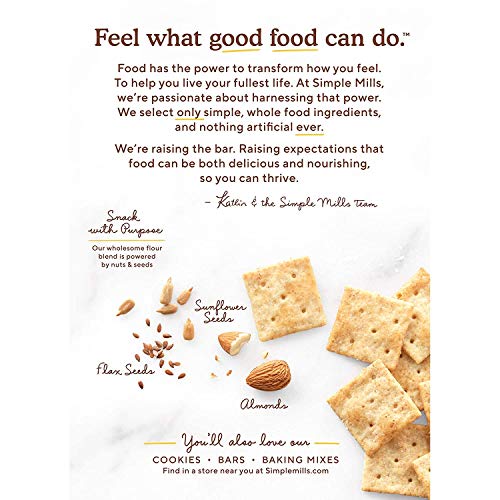 Simple Mills Almond Flour Crackers  Sea Salt Snack Packs  Gluten Free  Flax Seed  Sunflower Seeds  Corn Free  Good for Snacks  Great Stocking Stuffers thumbnail