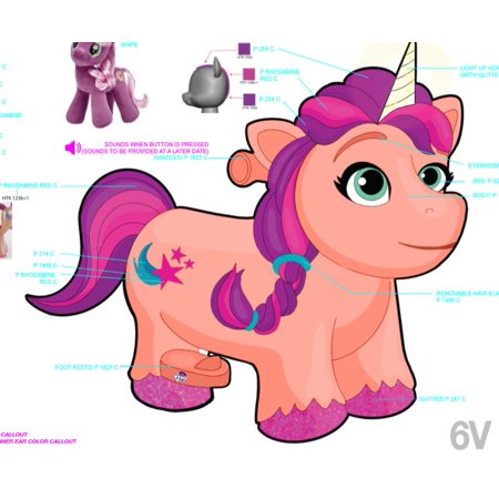 My Little Pony 6V Small Plush Ride-on