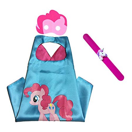 Raclove My Little Pony Costume Set-Cape, Mask and Pops Ring. for Age 4-10 Kids Boys and Girls. Wonderful Dressing up Gifts for Halloween Birthday Part