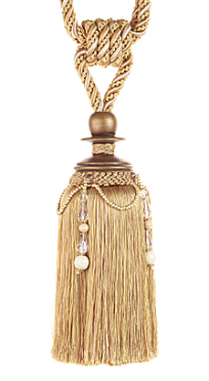 3378-10-8775 38.5 in. Calvalier Single Tassel Tieback
