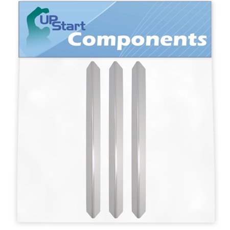 3-Pack BBQ Grill Heat Shield Plate Tent Replacement Parts for Weber 7540 - Compatible Barbeque Stainless Steel Flame Tamer  Guard  Deflector  Flavoriz