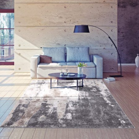 Luxe Weavers Euston Gray 8 X 10 Abstract Modern Area Rug 7681