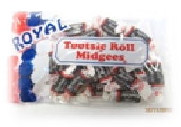 Royal Candy Tootsie Roll Candy, Case of Six 4 Oz. Bags