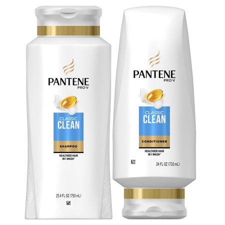 Pantene Pro-V Shampoo and Conditioner Set, Classic Clean, 24-25.4 Oz