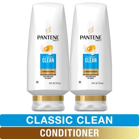 Pantene, Sulfate Free Conditioner, Pro-V Classic Clean, 24 Fl Oz, Twin Pack