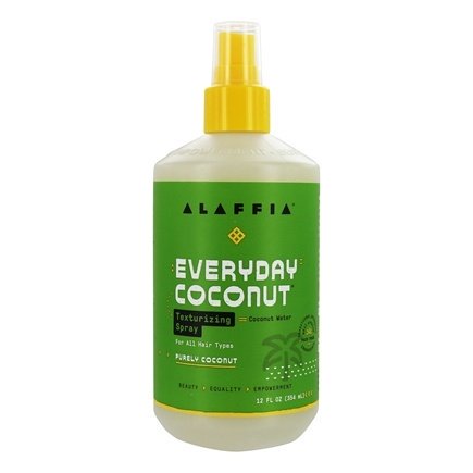 Texturizing Spray with Coconut & Sea Salt for Normal to Dry Hair Purely Coconut Scent - 12 Fl. Oz. by Alaffia (pack of 6)