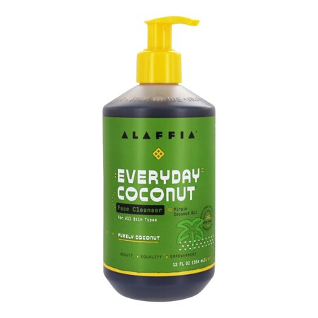 Face Wash with Coconut & Neem for Normal to Dry Skin Purely Coconut Scent - 12 Fl. Oz. by Alaffia (pack of 6)
