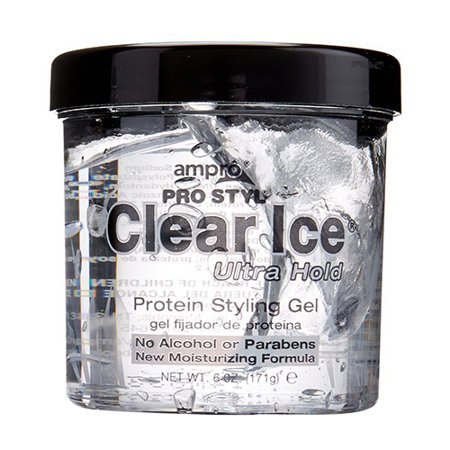 Ampro Style Clear Ice Ultra Hold Protein Hair Styling Gel  6 Oz  6 Pack