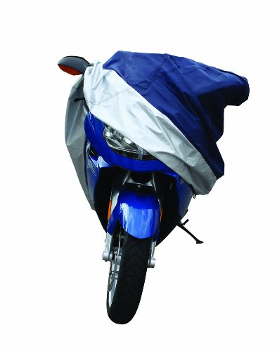 Pilot Automotive CC-6331 Blue/Silver Motorcycle Cover, Small
