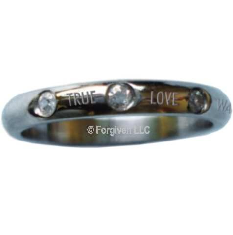 Forgiven Jewelry 48953 Ring True Love Waits with Crystals Stainless Size 5