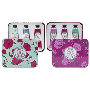 La Chatelaine 20% Shea Butter Hand Cream Gift Sets, Pack of 2 Tins, Aqua & Egg..