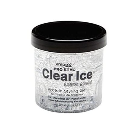 Ampro Pro Styl Clear Ice Ultra Hold Protein Styling Gel 4.5 Oz.,Pack of 3