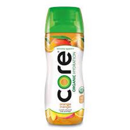 CORE Organic Hydration, Orange Mango, 16.9 Fl Oz (Pack of 12), Nutrient Enhanced Flavored Water with Immunity Support from Zinc, USDA Certified Organi