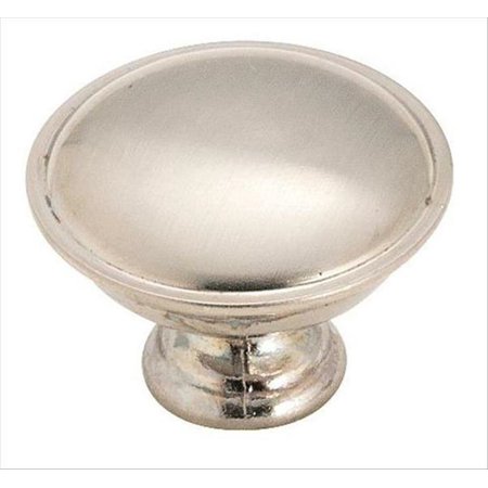 (Pack of 2)  Amerock 14403SCH Allison Value Classic Round 1-5/16 Inch Zinc Cabinet Knob Brushed Dull Chrome WhatEDLA-7540