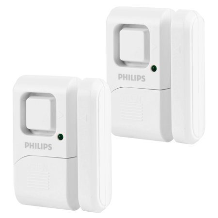 Philips Personal Security Window and Door Alarm  2-Pack  White