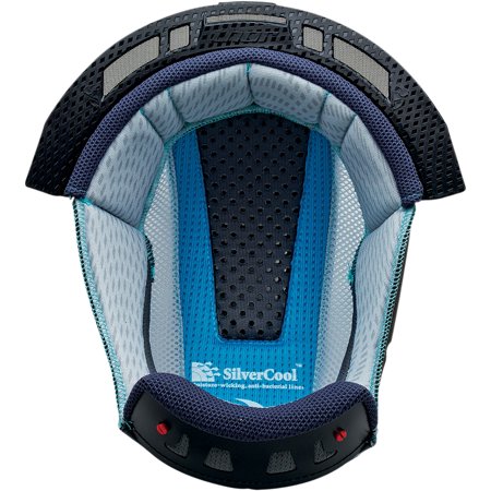 Thor Helmet Liner for Verge Helmets Gray/Cyan Lg 0134-1492