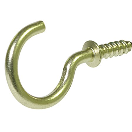 The Hillman Group 3119 Cup Hooks Brass, 3/4-Inch, 25-Pack