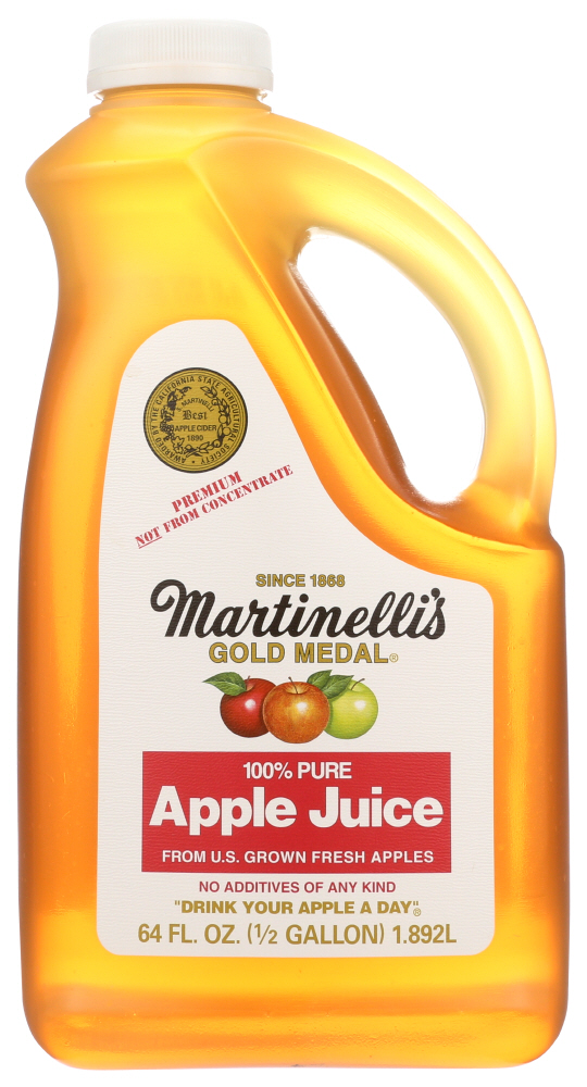 Martinelli S Gold Medal 100% Apple Juice  Shelf-Stable  64 Fl Oz