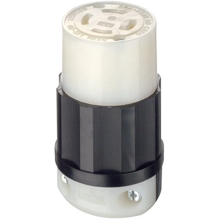 2723 30 Amp, 250 Volt 3-phase, NEMA L15-30R, 3P, 4W, Locking Connector, Industrial Grade, Grounding - Black-White