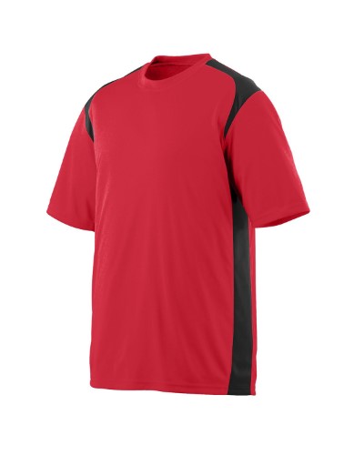 Augusta 1021 Youth Moisture Wicking & Anti-Microbial Gameday Crew Red/ Black L