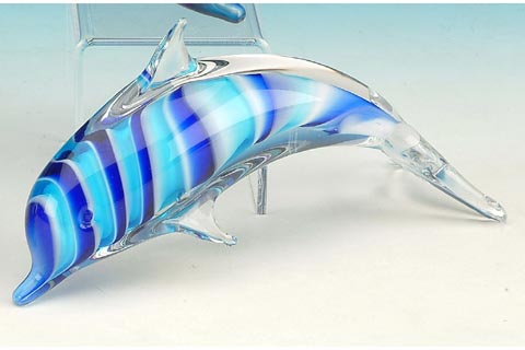 UGW-7681 Dark Blue & Light Blue Dolphin - 3 X 8 in.