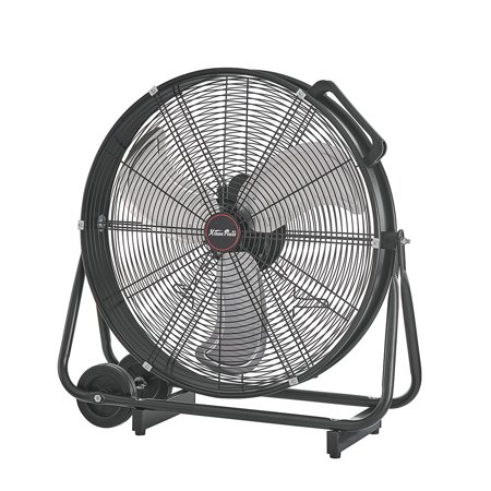 6990 CFM High Velocity Floor Fan Electric Industrial Shop and Home Fan  24  - Black
