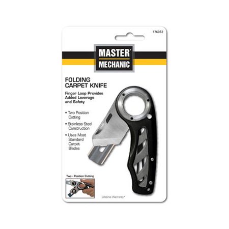 Master Mechanic 84-0765-0000 Folding Carpet Knife - Quantity 1