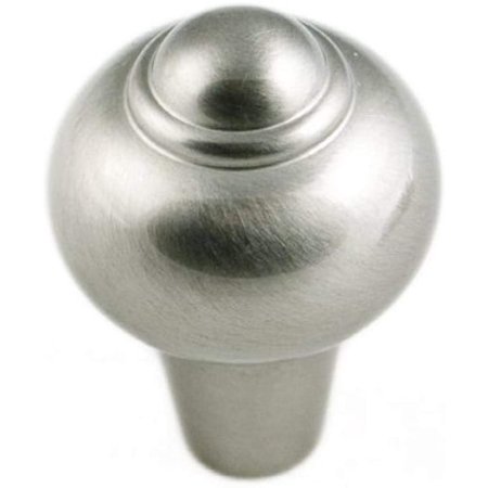 Satin Nickel (Pewter) CK 9306 P Solid Round Knob with Tip