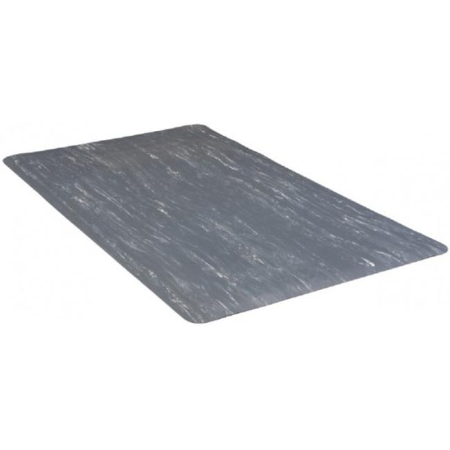 BuyMATS 39-066-0700-01800048 1.5 X 4 Ft. Marble Foot Rubber Mat, Gray