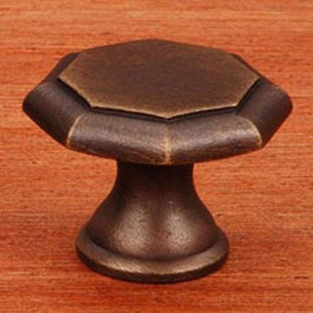 Antique English CK 3252 AE Octagonal Knob
