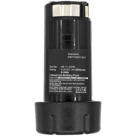 Synergy Digital Power Tool Battery  Compatible with Milwaukee 0490-20 Power Tool  (Li-Ion  4V  2000mAh) Ultra High Capacity  Replacement for Milwaukee