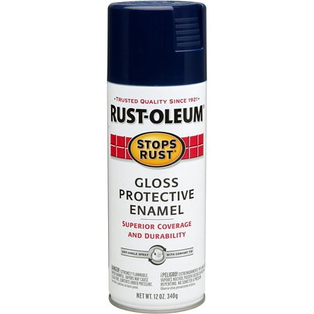 7723830 Gloss Navy Stops Rust Spray Paint  Enamel  12 Fl. Oz. Aerosol Can (Pack of 6)