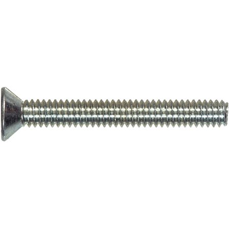 3619 M6-1.00 by 12mm Metric Flat Head Slotted Machine Screw, 10-Pack