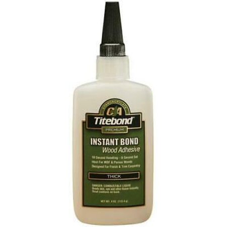 Titebond 6222 4 Oz Clear Titebond® Thick Instant Bond Wood Adhesive