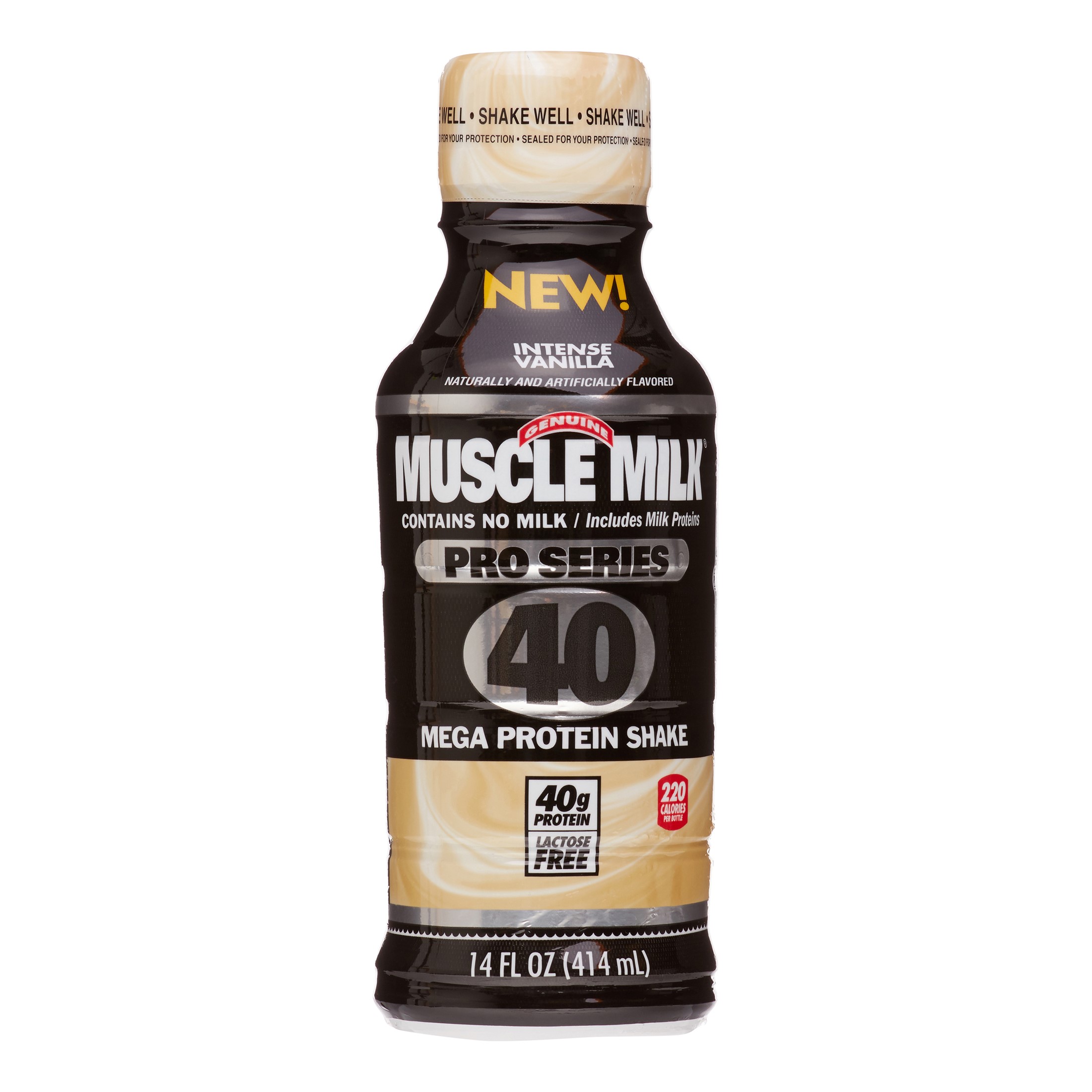 Muscle Milk Pro | Advanced Nutrition Protein Shake | Intense Vanilla | 14 Fl Oz | 12 Pack